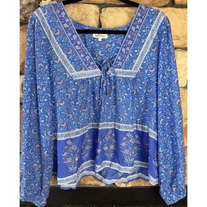 Arnhem Australia Women's Long Sleeve Floral Top Size 12